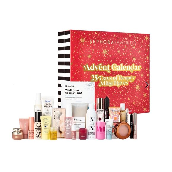 Sephora Favorites 25 Days of Beauty Must Haves Advent Calendar Skincare Makeup - Picture 1 of 11